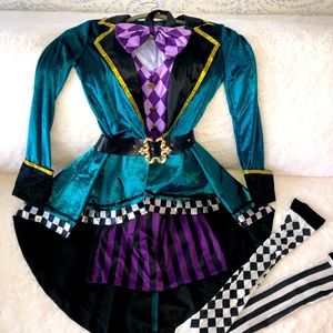 Delightful Hatter Womens Costume like new!